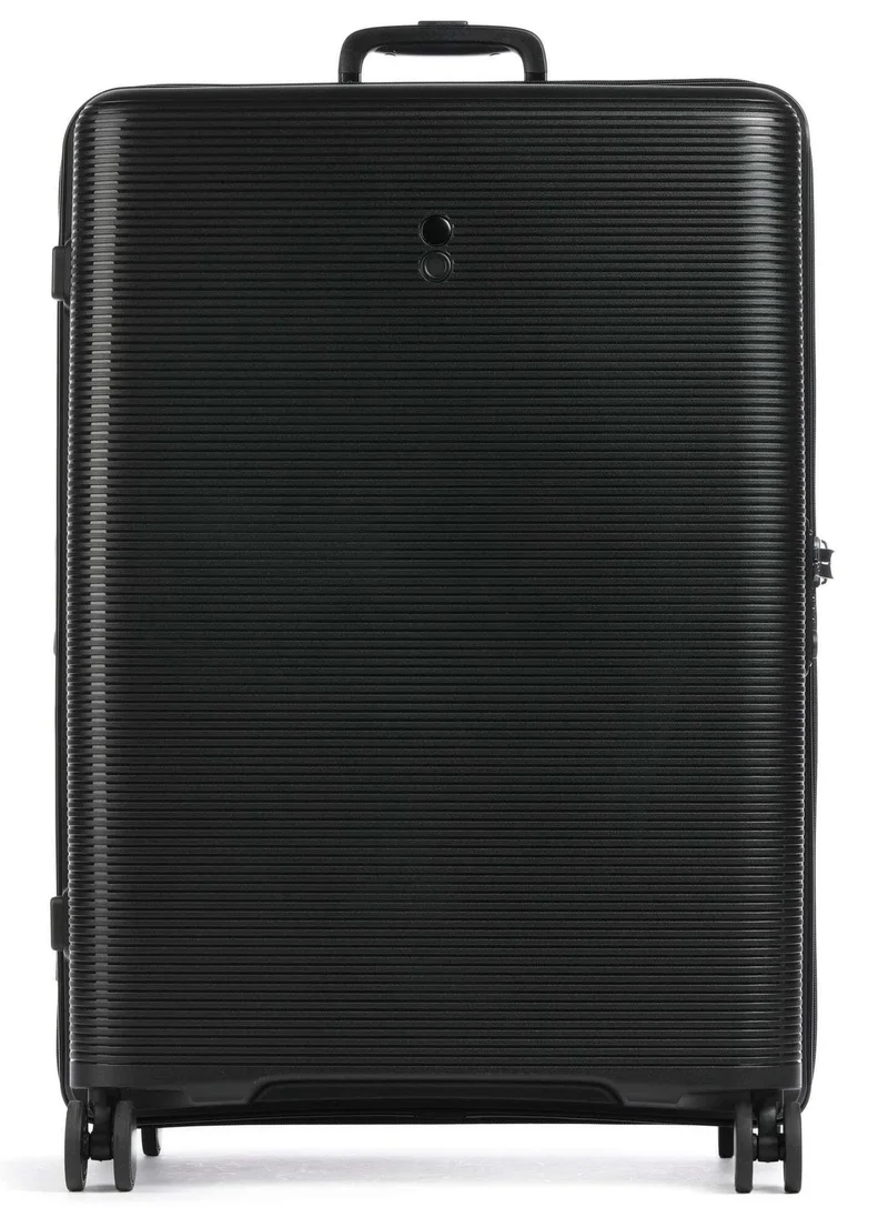 إيكولاك حقيبة ترولي كابينة فورزا 75 سم قابلة للتوسيع بعجلات مزدوجة - أسود